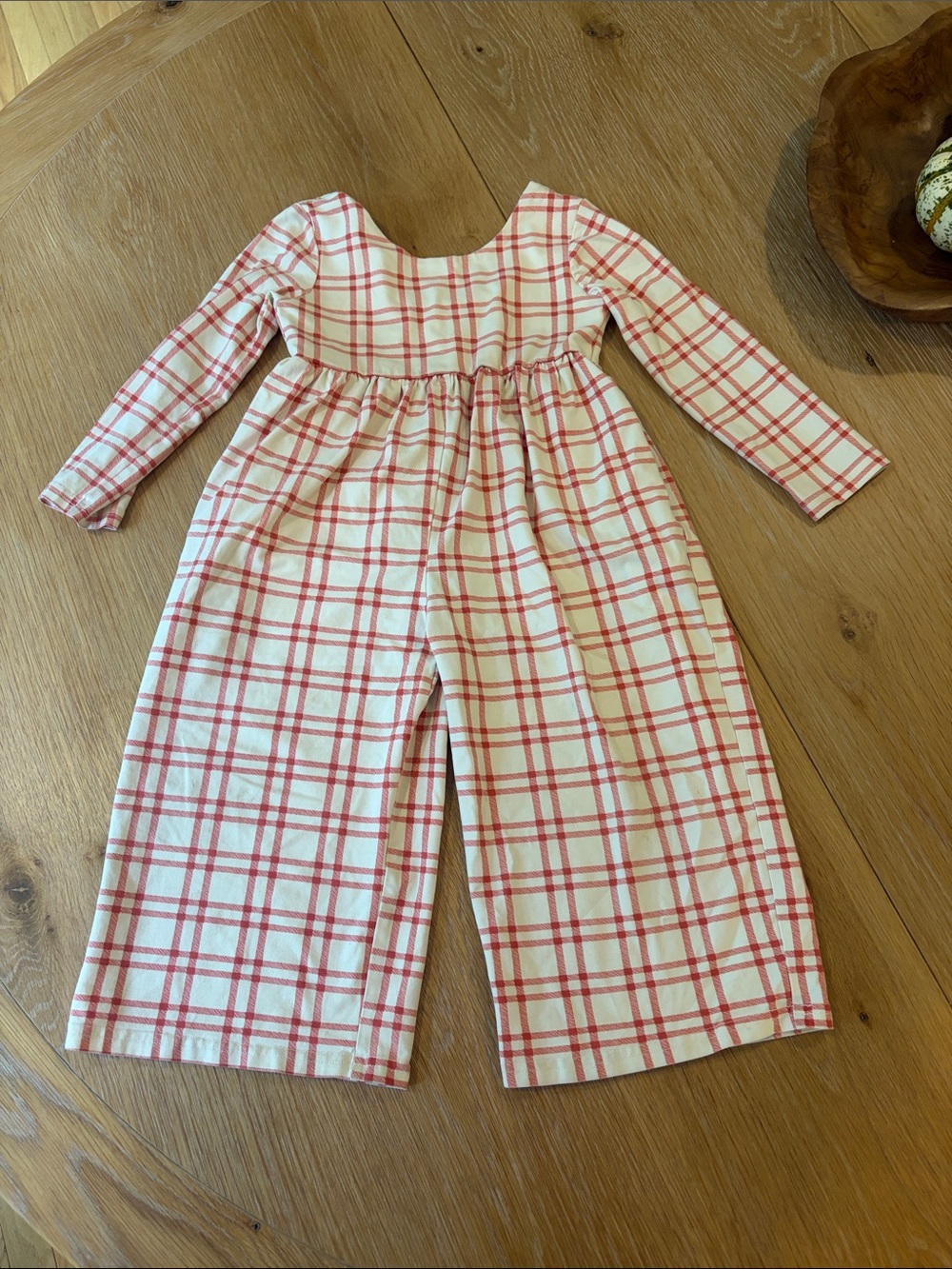 Ollie Jay picnic plaid jumper romper